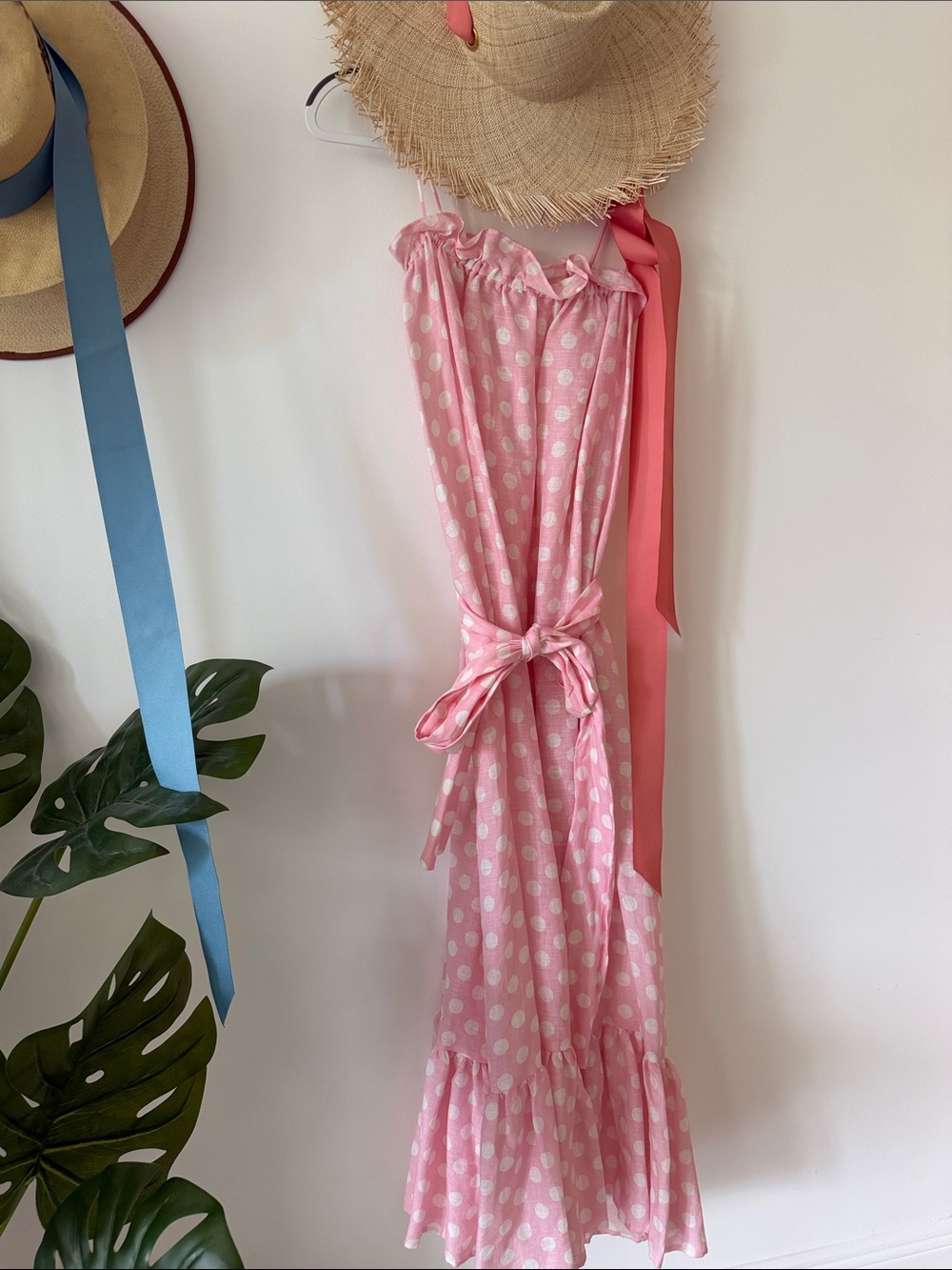 Lisa Marie Fernandez Pink Polka Dot Sundress - Picture 5 of 9